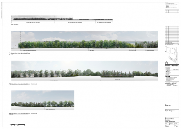 Pl&auml;ne f&uuml;r den Apple Campus 2 von Foster + Partner (Bild: Cupertino City Council)
